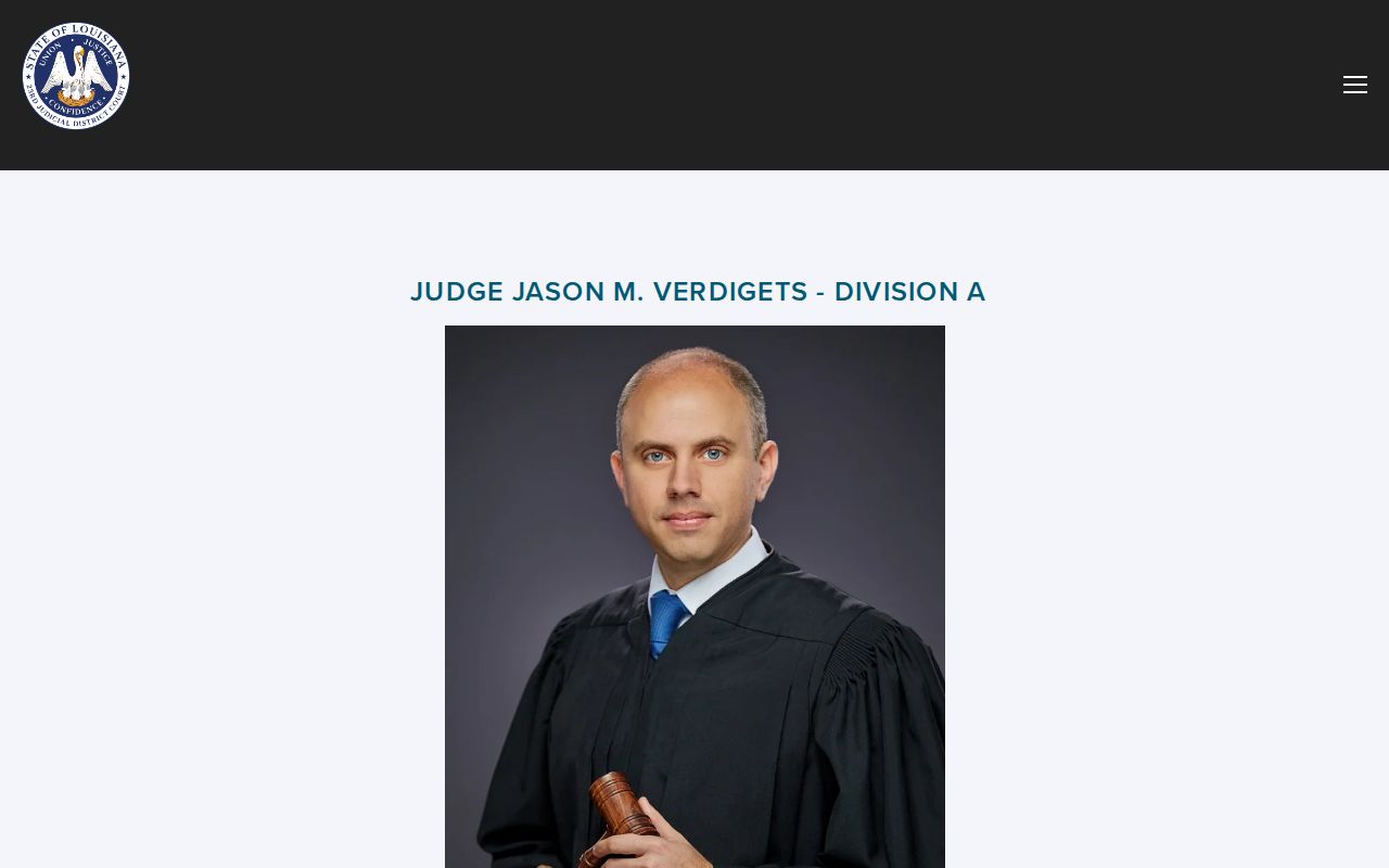Assumption Parish court dates Division A contact page