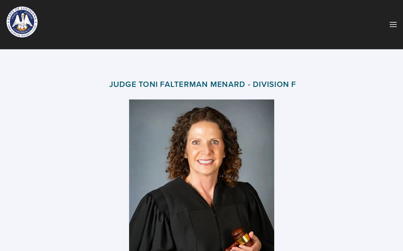 Assumption Parish criminal docket Division F family court contact page